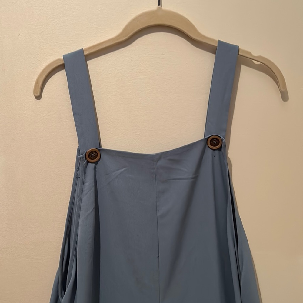 Emery Rose Large Gray Overalls